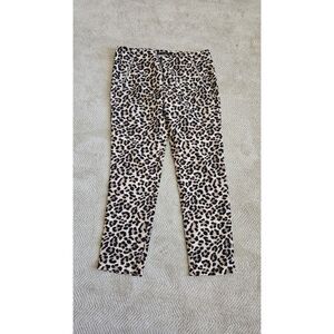 Zara Basic Animal Leopard Print Pants XL